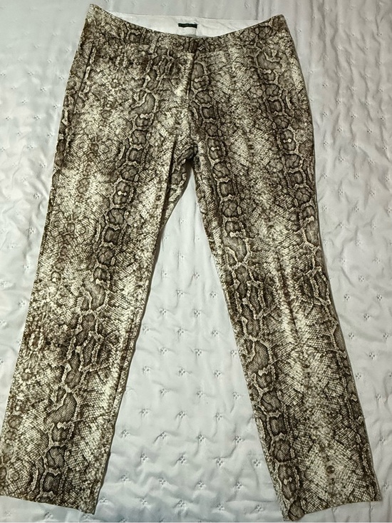 Worthington Pants - Worthington Brown Snake Print Ankle Pants